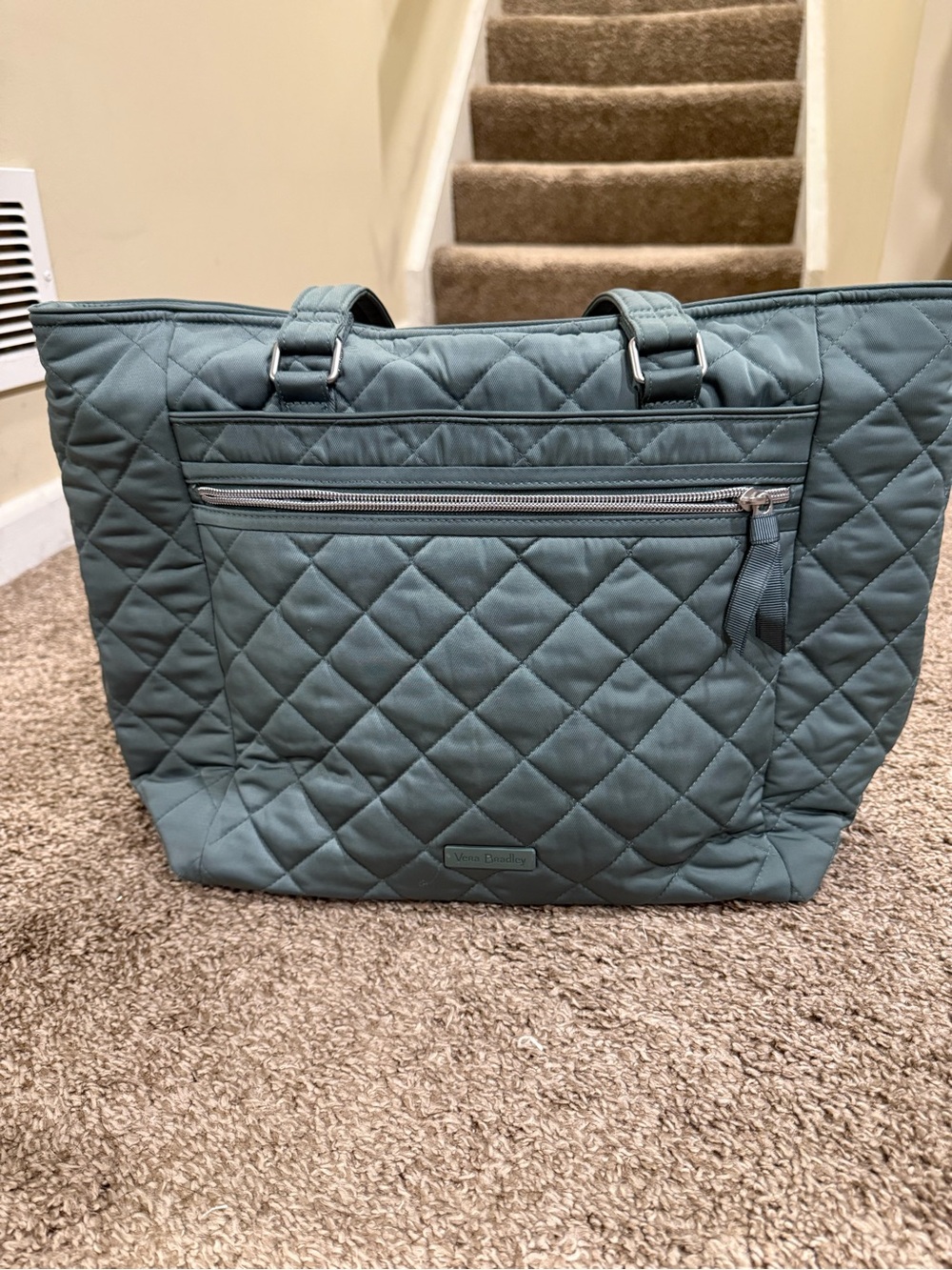Vera Bradley Quilted Laptop Tote Bag